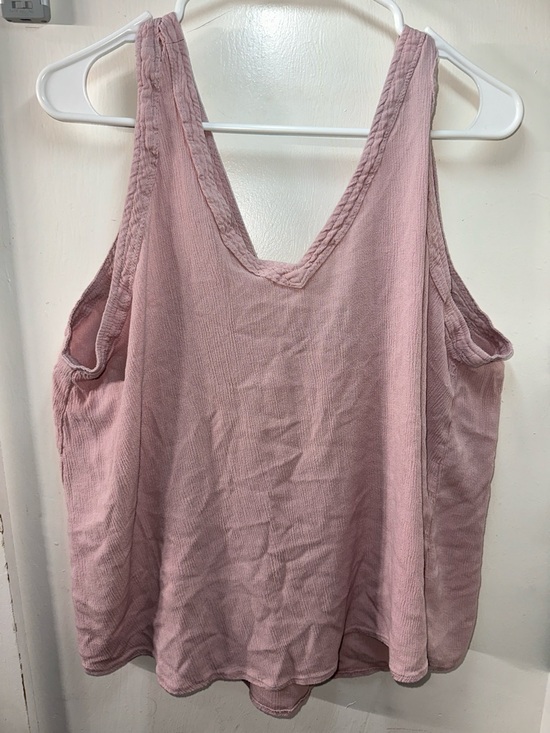 Torrid Curve Tops - Women's Washed Mauve V-Neck Tank Top